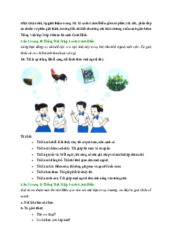 Giải SGK môn Giải Chào hỏi, tự giới thiệu trang 10, 11 | Cánh Diều