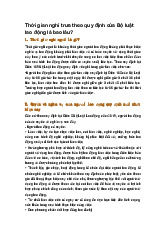 Thời gian nghỉ trưa theo quy định của Bộ luật lao động là bao lâu?