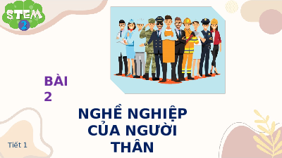 Giáo án điện tử Tự nhiên và xã hội 2 Bài 2 Cánh diều: Nghề nghiệp của người lớn trong gia đình