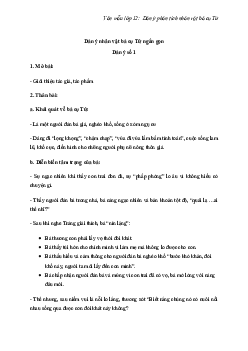 TOP 11 mẫu Dàn ý phân tích nhân vật bà cụ Tứ trong tác phẩm Vợ nhặt | Văn mẫu 12