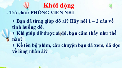 Bài giảng điện tử môn Tiếng viết 4 | TRAO ĐỔI_LÒNG NHÂN ÁI | Cánh diều