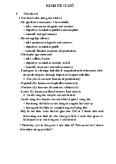 Những Khái Niệm Cơ Bản và Vấn Đề Kinh Tế môn Kinh tế vi mô 1 | Học viện Tài chính