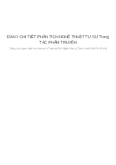 DÀN Ý CHI TIẾT PHÂN TÍCH NGHỆ THUẬT TỰ SỰ TRONG TÁC PHẨM TRUYỆN