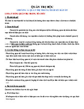 Quản trị học trong thời kỳ bất ổn - Môn Quản trị học - Đại học Kinh tế TP Hồ Chí Minh