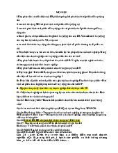 21 Câu Hỏi Bình Luận Về Huy Động Vốn Doanh Nghiệp (TCDN)