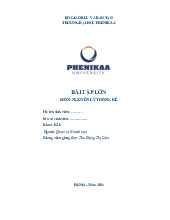Đề thi kết thúc học phần Nguyên lí thống kê năm 2024 | Trường Đại học Phenikaa