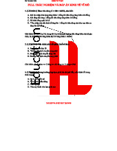 BUH VĨ-MÔ-ĐỀ-1 - Trắc nghiệm và đáp án Kinh tế Vĩ mô