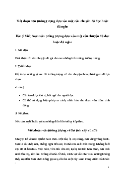 Văn mẫu Viết đoạn văn tưởng tượng dựa vào một câu chuyện đã đọc hoặc đã nghe | Kết nối tri thức
