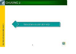 Thuật toán sắp xếp - Cấu trúc dữ liệu và giải thuật | Trường Đại học CNTT Thành Phố Hồ Chí Minh
