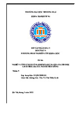 Nghiên Cứu Sự Hài Lòng Khi Mua Hàng Qua FB Livestream | Bài thảo luận phương pháp nghiên cứu khoa học