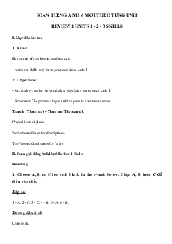 Review 1 lớp 6 Skills