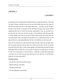 Lý thuyết Chương 2 Thương mại quốc tế : Lạm phát