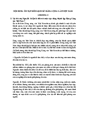 Nội dung ôn tập - Lịch Sử Đảng | Trường Đại học Công nghệ, Đại học Quốc gia Hà Nội