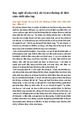 Suy nghĩ về câu nói ý chí là con đường về đích sớm nhất siêu hay