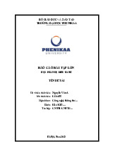 Quản lý bộ nhớ ảo | Bài tập lớn kết thúc học phần Hệ điều hành | Trường Đại học Phenikaa