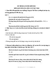 Đề tiểu luận cuối môn học môn Lịch sử Đảng Cộng sản Việt Nam | Trường Đại học KInh Doanh và Công nghệ Hà Nội