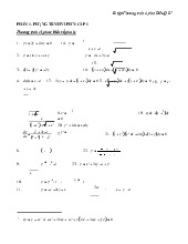 Bài tập Phương trình vi phân cấp 1 môn Cơ sở Toán cho nhà kinh tế 1  | Học viện Nông nghiệp Việt Nam