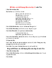 Đề khảo sát chất lượng đầu năm môn Văn lớp 11 năm 2025 (Đề 3)