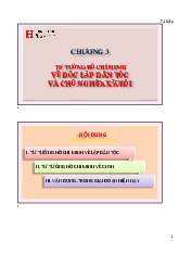 Chương 3 - Tư Tưởng Hồ Chí Minh Về Độc Lập Dân Tộc và Xã Hội | Đại học Quốc tế Hồng Bàng