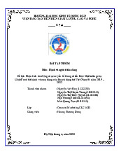 Phân Tích Tác Động Chiến Lược Marketing GrabFood | Môn Hành vi người tiêu dùng - Đại học Kinh Tế Quốc Dân