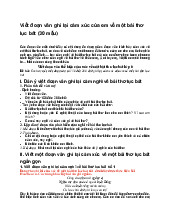 Viết đoạn văn ghi lại cảm xúc của em về một bài thơ lục bát - Ngữ văn 9