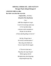 Đề thi học kỳ 1 môn Ngữ Văn lớp 9 năm học 2024 - 2025 - Đề số 4 | Bộ sách Kết nối tri thức