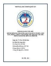 Phân Tích Hành Vi Tổ Chức Tại Tập Đoàn Đa Quốc Gia UNILEVER | Môn Hành vi tổ chức - Đại học Kinh Tế Quốc Dân