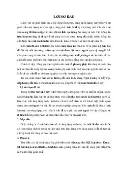 Báo cáo "Các phương thức tấn công và phòng thủ web server "