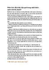 Phân tích dấu hiệu hậu quả trong mặt khách quan của tội phạm?