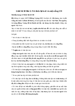 Giải Sử 10 Bài 2: Tri thức lịch sử và cuộc sống Cánh diều