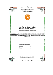 Tiểu Luận: Phân Tích Tình Huống Phát Hành Cổ Phiếu Nhằm Tăng Vốn Điều Lệ Trên Thị Trường Chứng Khoán Việt Nam | Học Viện Ngân Hàng