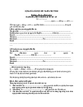 Hợp Đồng Thực Hiện Đầu Tư Dự Án | Đại học Hoa Sen