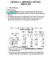 Chương 3: Trình Bày Dữ Liệu Thống Kê và Phân Tổ Thống Kê môn Thống kê trong kinh tế và kinh doanh | Trường Đại học Kinh tế Quốc dân