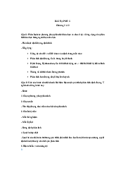 Bài tập chương 1: Phân tích các phương pháp phân tích hóa học và ứng dụng của nó trong chuyên ngành học ? | Đại học Bách Khoa, Đại học Đà Nẵng