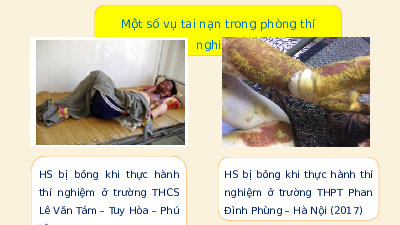 Giáo án điện tử Vật lí 10 Bài 2 Kết nối tri thức: Các quy tắc an toàn trong phòng thực hành Vật lí