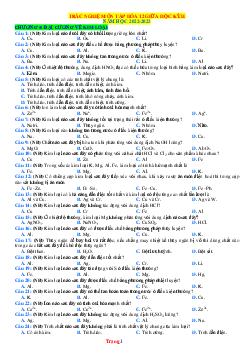 Trắc nghiệm ôn tập hóa học giữa học kỳ 2 năm 2022-2023 (có đáp án)