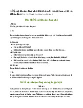 Kể về một kỉ niệm đáng nhớ (được khen, bị chê, gặp may, gặp rủi, bị hiểu lầm) - Ngữ văn 6