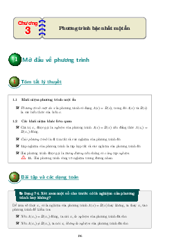 Các dạng bài tập phương trình bậc nhất một ẩn