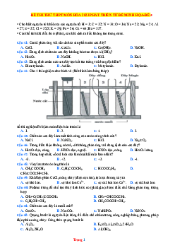 Đề ôn thi Hóa 2023 bám sát đề minh họa - Đề 5 (có lời giải chi tiết)
