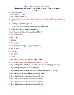 TOP 500 câu trắc nghiệm Ngữ văn 8 kết nối tri thức học kỳ 1 (có đáp án)