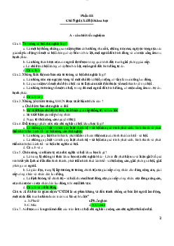 215 câu Trắc nghiệm Chủ nghĩa xã hội khoa học