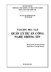 Tài Liệu Học Tập Quản Lý Dự Án Công Nghệ Thông Tin | Đại học Kinh tế kỹ thuật công nghiệp