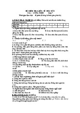 Đề thi giữa học kỳ 1 môn Công nghệ lớp 7 năm học 2024 - 2025 - Đề số 3 | Bộ sách Chân trời sáng tạo