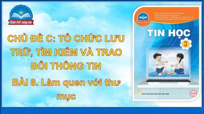 Bài 8: Làm quen với thư mục | Bài giảng PowerPoint Tin học 3 | Chân trời sáng tạo