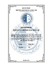 Quy định của CISG về vấn đề miễn trách nhiệm do bên thứ ba có quan hệ với một bên trong hợp đồng gặp trở ngại | Môn Luật thương mại quốc tế - Trường Đại học Luật Hà Nội