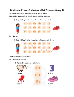 Family and Friends 3 Workbook Unit 7 Lesson 4 trang 53