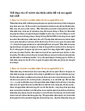 Viết đoạn văn về vai trò của thiên nhiên đối với con người hay nhất - Ngữ văn 11
