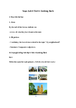 Giải Tiếng Anh 6 Unit 4: Looking Back | Global Success