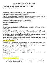 Đề cương ôn tập chương 1 đến chương 7 Môn Chủ nghĩa xã hội khoa học | Đại học Sư Phạm Hà Nội