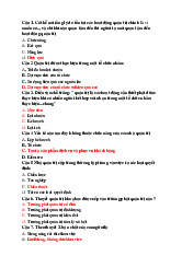 Câu hỏi và đáp án cho kỳ thi cuối kỳ | Môn Quản trị học- Trường Đại học Lao động - Xã hội